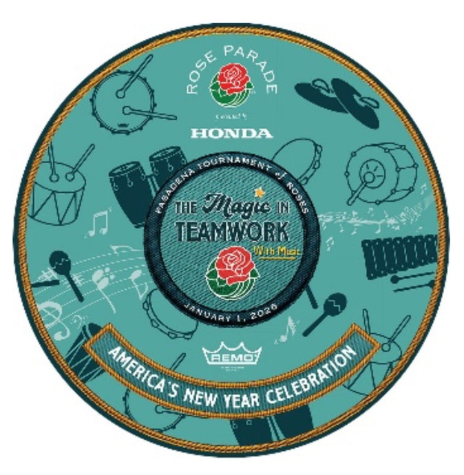 Souvenir Remo Drumheads for the 2026 Rose Parade!